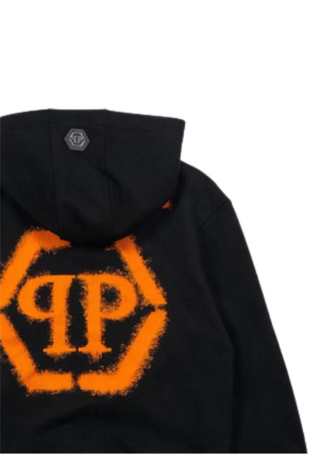 Felpa bambino nera in cotone Philipp Plein | BZH014NERO